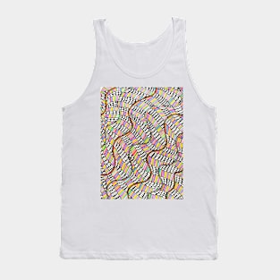 Handmade colorful doodle pattern drawing Tank Top